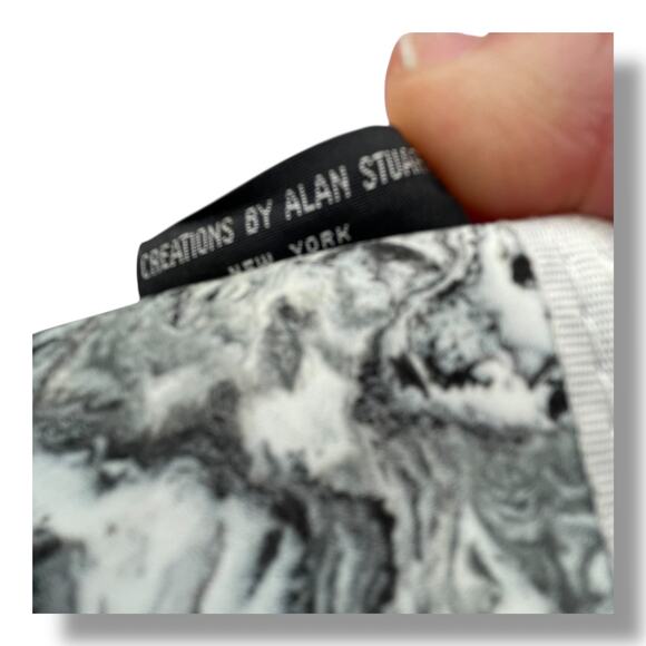 Vintage Creations by Alan Stuart New York  Makeup Bag Marble Print Cosmetic1990s - Picture 9 of 13